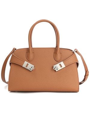 Tiffany & Fred Paris Smooth Leather Satchel - Brown