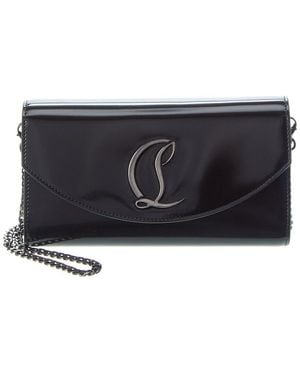 Christian Louboutin Loubi54 Leather Wallet On Chain - Black