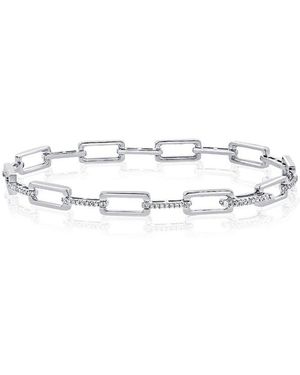 Sabrina Designs 14k 0.33 Ct. Tw. Diamond Link Bracelet - White