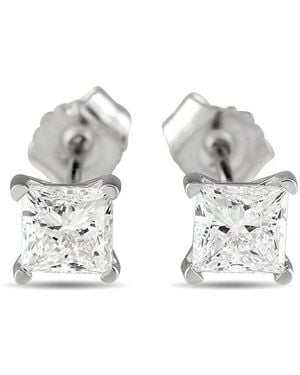 Lab Grown Diamonds 14K 1.00 Ct. Tw. Diamond Earring - Metallic