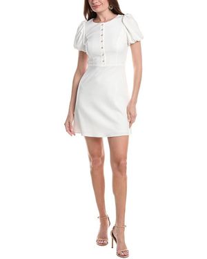 Adrianna Papell Puff Mini Dress - White