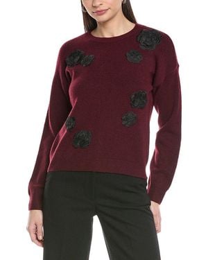 Cece Flower Applique Jumper - Red