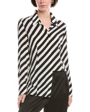 Akris Silk-Blend Blouse - Black