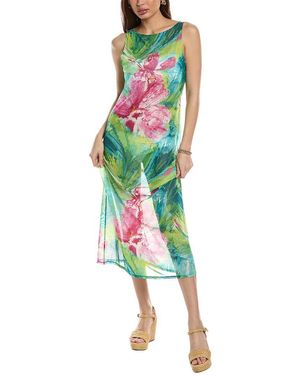 Natori Jardin Mesh Gown - Green