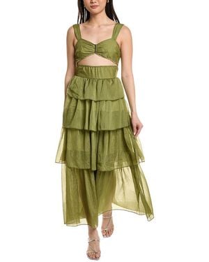 Moonsea Sleeveless Midi Dress - Green