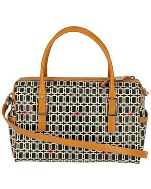 Roger Vivier Geometric Print Leather Shoulder Bag - Metallic