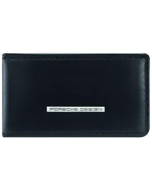 Porsche Design Porsche Classic Leather Money Clip - Black