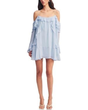 Shona Joy Emory Tiered Mini Dress - Blue