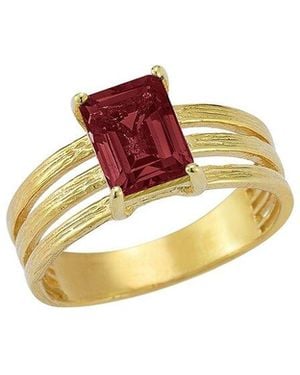 Reiss 14K 2.50 Ct. Tw. Garnet Cocktail Ring - White