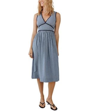 Bella Dahl Fit & Flare Midi Dress - Blue