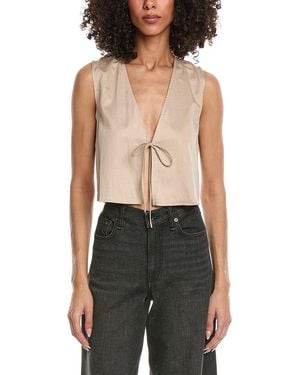 Leset Yoko Tie Top - Black