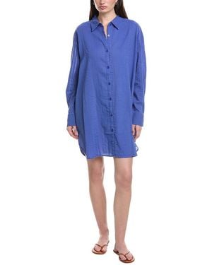 Sea Level Heatwave Cover Up Shirt - Blue