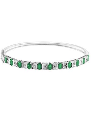 Effy Fine Jewelry 2.86 Ct. Tw. Diamond & Emerald Bracelet - Green