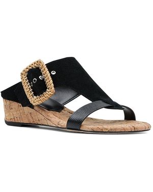 Donald J Pliner Vine Leather Slide - Black