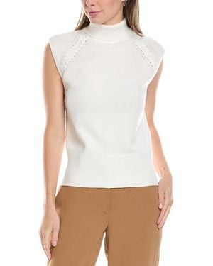 Ellen Tracy Turtleneck Jumper - White