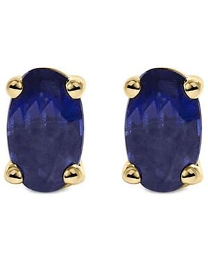 Haus of Brilliance Colourful Gemstones 14K 0.74 Ct. Tw. Sapphire Stud Earrings - Blue