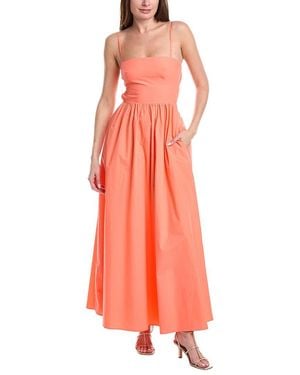 Susana Monaco Poplin Open Back Maxi Dress - Pink