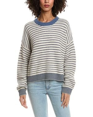 Splendid Lucy Stripe Wool & Cashmere-Blend Jumper - Grey