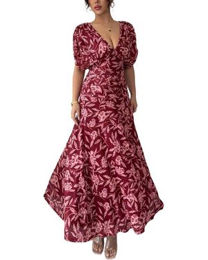 XIRELLI Print Maxi Dress - Red