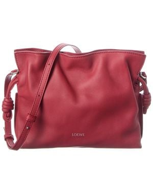 Loewe Small Leather Bucket Bag - Red