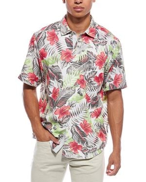 Tommy Bahama Coconut Point Hibiscus Shores Shirt - Red