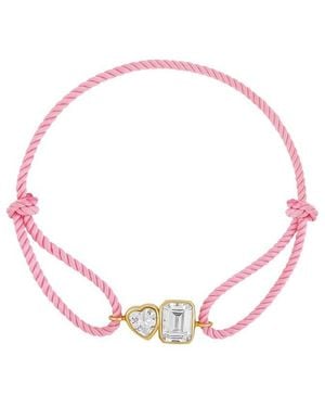 SHYMI 14K Plated Cz Bracelet - Pink