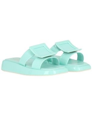 Roger Vivier Patent Slide - Green