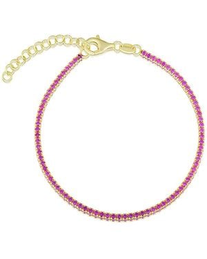 Sphera Milano 18K Over Cz Bracelet - Pink