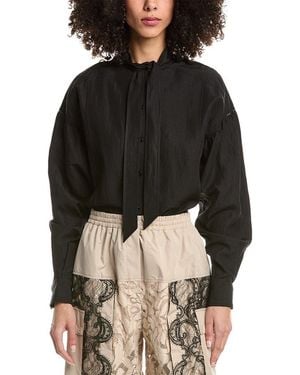 3.1 Phillip Lim Tie Neck Blouse - Black