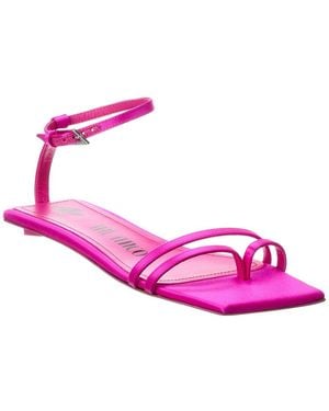 The Attico Isla Satin Sandal - Pink