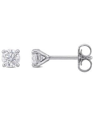 Lab Grown Diamonds 14K 0.50 Ct. Tw. Lab Grown Diamond Studs - Metallic