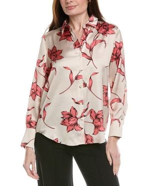 Philosophy Woven Flowy Satin Top - Red