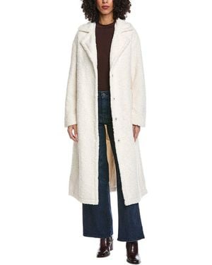 Noize Franny Long Coat - White