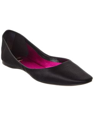 Saint Laurent Lou Satin Ballet Flat - Purple