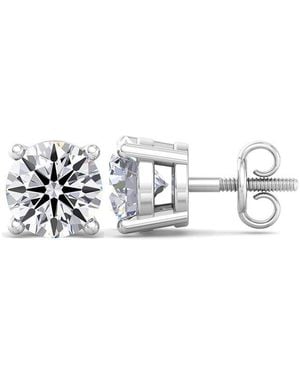 SuperJeweler 14K 14.00 Ct. Tw. Lab-Grown Diamond Earrings - White