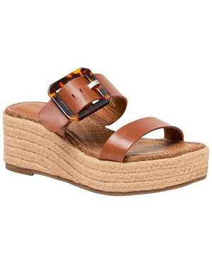 J.McLaughlin Fleur Leather Wedge - Brown
