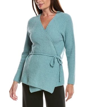 Eileen Fisher V-Neck Cardigan - Blue
