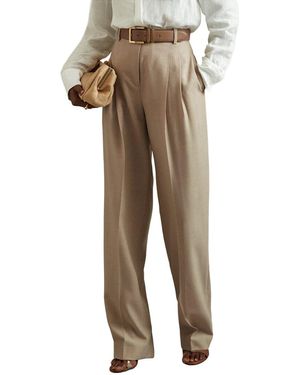 Reiss Sadie Formal Trouser - Natural