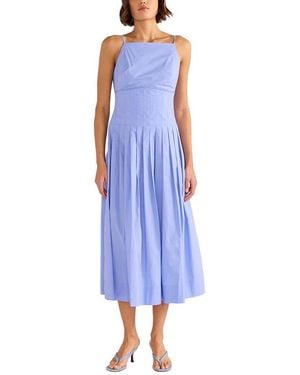MINKPINK Avalon Square Neck Midi Dress - Blue