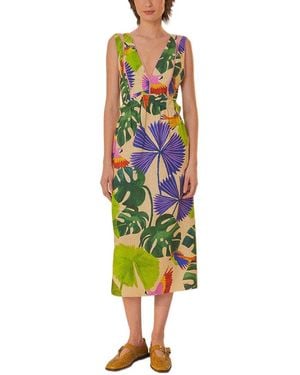 FARM Rio Midi Dress - Green