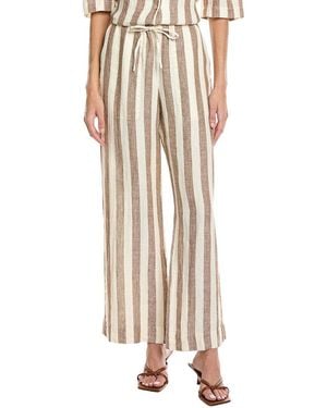 Faherty Palma Linen Drawstring Pant - Natural