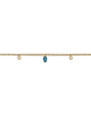 Rachel Glauber 14K Plated Charm Bracelet - White