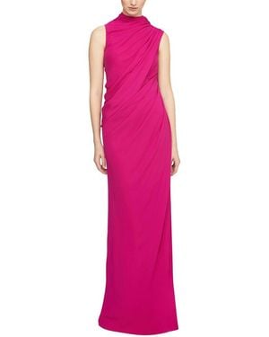 Halston Essia Georgette Gown - Pink