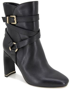 Kenneth Cole Nellie Leather Bootie - Black