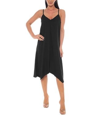 Bebe A-Line Midi Dress - Black