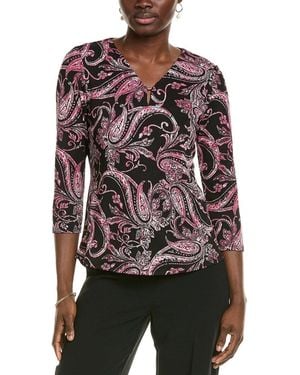 Jones New York 3/4-Sleeve Blouse - Red