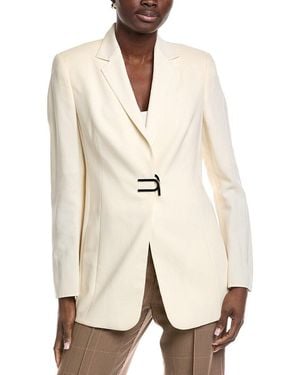 Akris Alpha Wool Blazer - Natural