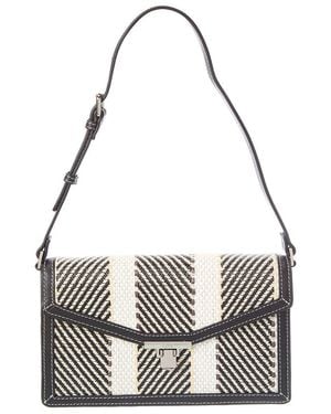 Rafe New York Kimi Straw Shoulder Bag - Metallic