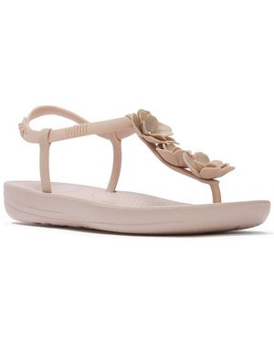 Fitflop Iqushion Splash Flower Sandal - White