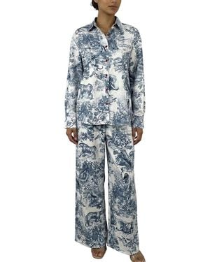 Esea Shirt & Pant Set - Blue